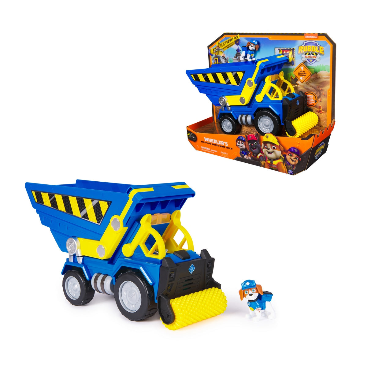 Paw Patrol Camion Tolva Rubble Con Luz Y Sonido